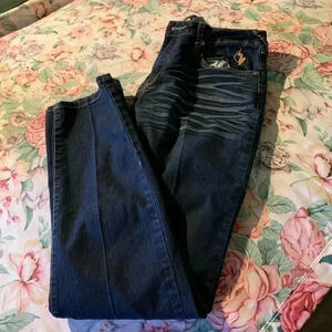 Phat Fashion Dark Blue Womens Jeans Silver Label Size 9 Juniors